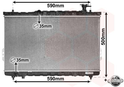 VAN WEZEL Radiators, Motora dzesēšanas sistēma 82002109